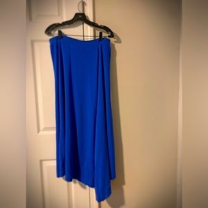 Lafayette 148 NY asymmetric cobalt blue midi knit skirt. Excellent condition,XL